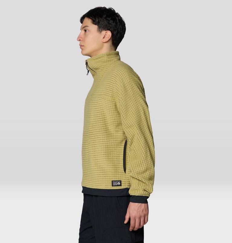 Men's Summit Grid Big Grid Half Zip, Color: Forest Moss, image 4