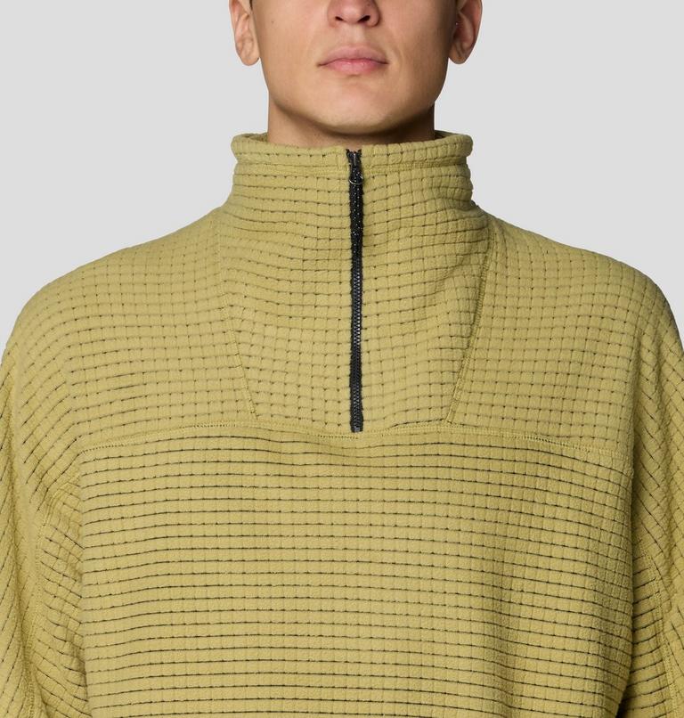 Men's Summit Grid Big Grid Half Zip, Color: Forest Moss, image 5