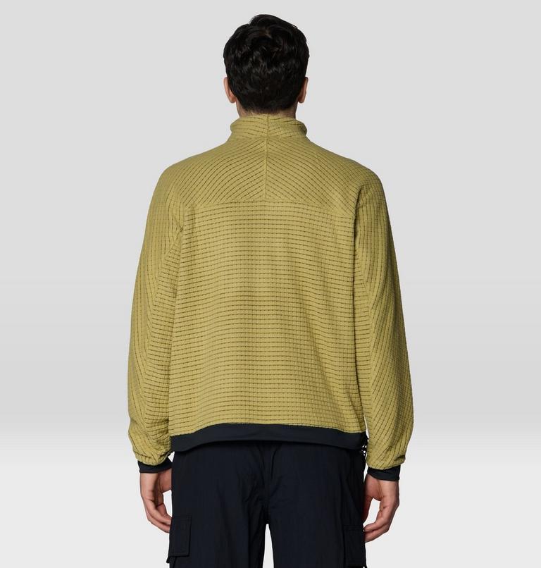 Men's Summit Grid Big Grid Half Zip, Color: Forest Moss, image 3