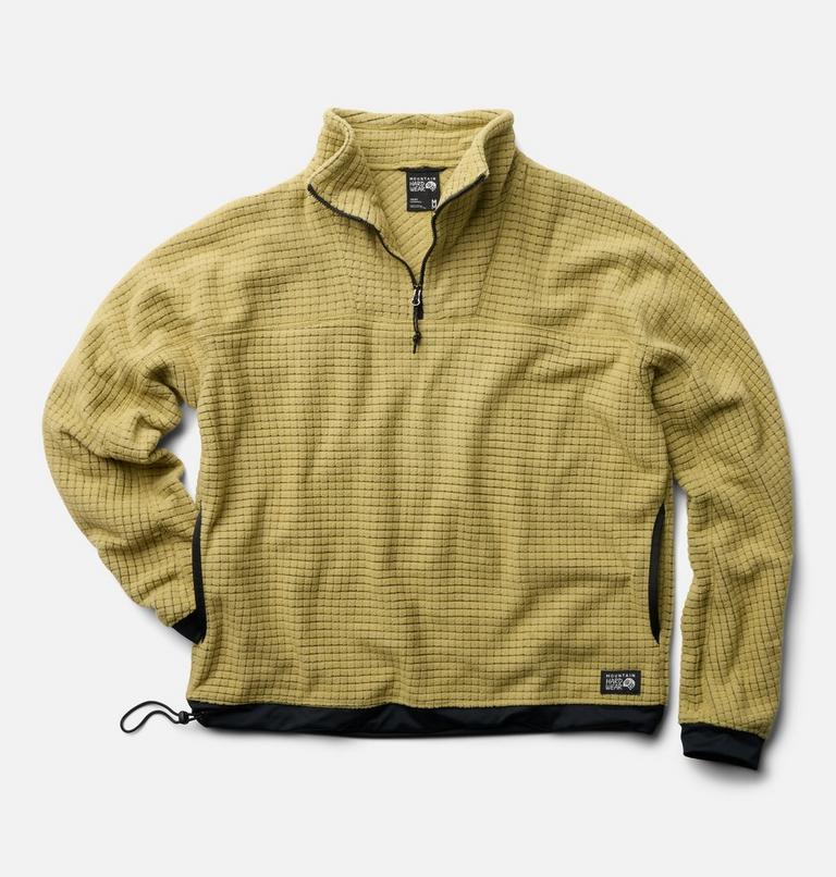 Men's Summit Grid Big Grid Half Zip, Color: Forest Moss, image 2