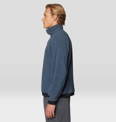 Men's Summit Grid Big Grid Half Zip, Color: Moon Blue, image 7