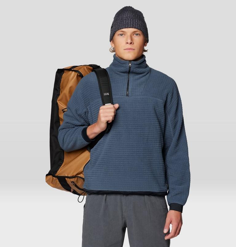 Men's Summit Grid Big Grid Half Zip, Color: Moon Blue, image 5