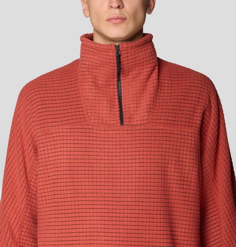 Men's Summit Grid Big Grid Half Zip, Color: Mars Red, image 6