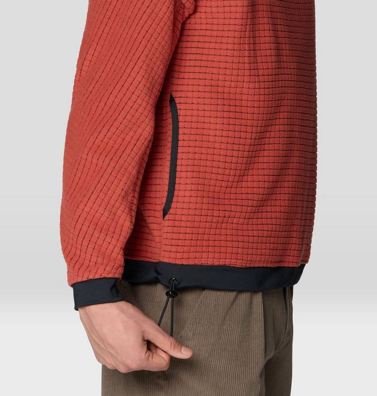 Men's Summit Grid Big Grid Half Zip, Color: Mars Red, image 7
