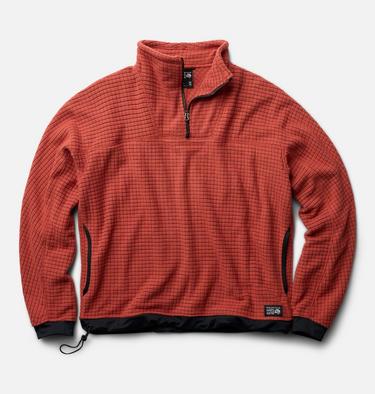 Men's Summit Grid Big Grid Half Zip, Color: Mars Red, image 2