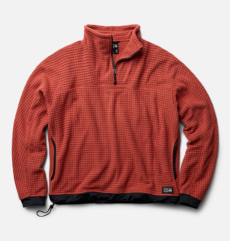Men's Summit Grid Big Grid Half Zip, Color: Mars Red, image 2