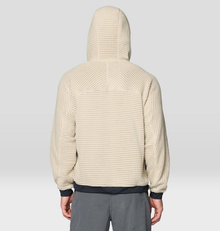 Men's Summit Grid Big Grid Hoody, Color: Fossil, image 3