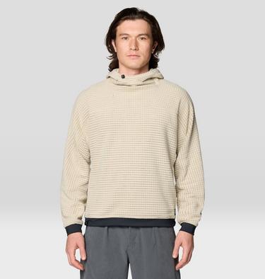 Men's Summit Grid Big Grid Hoody, Color: Fossil, image 1