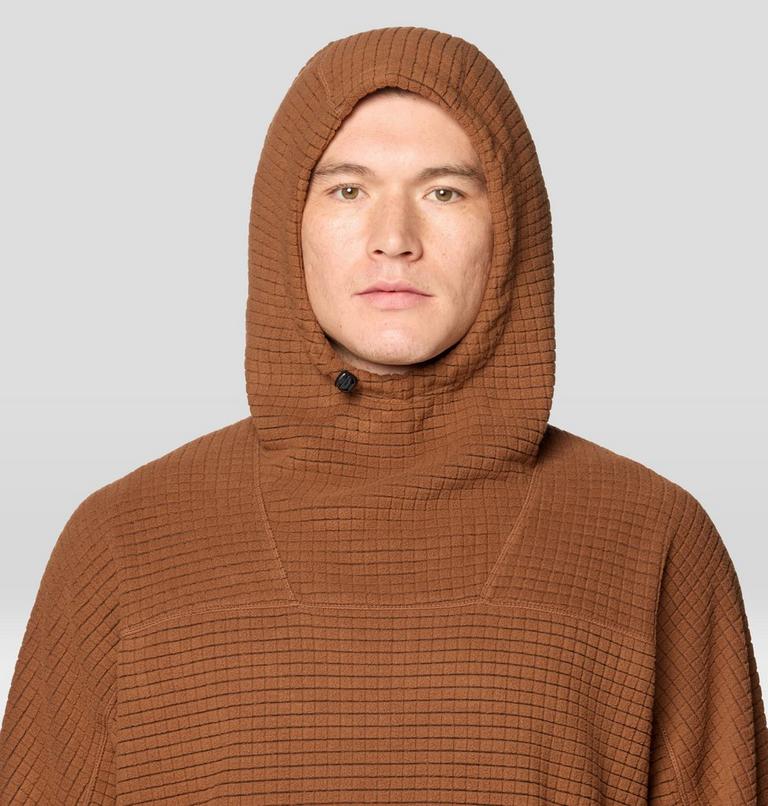 Men's Summit Grid Big Grid Hoody, Color: Cocoa Brown, image 6