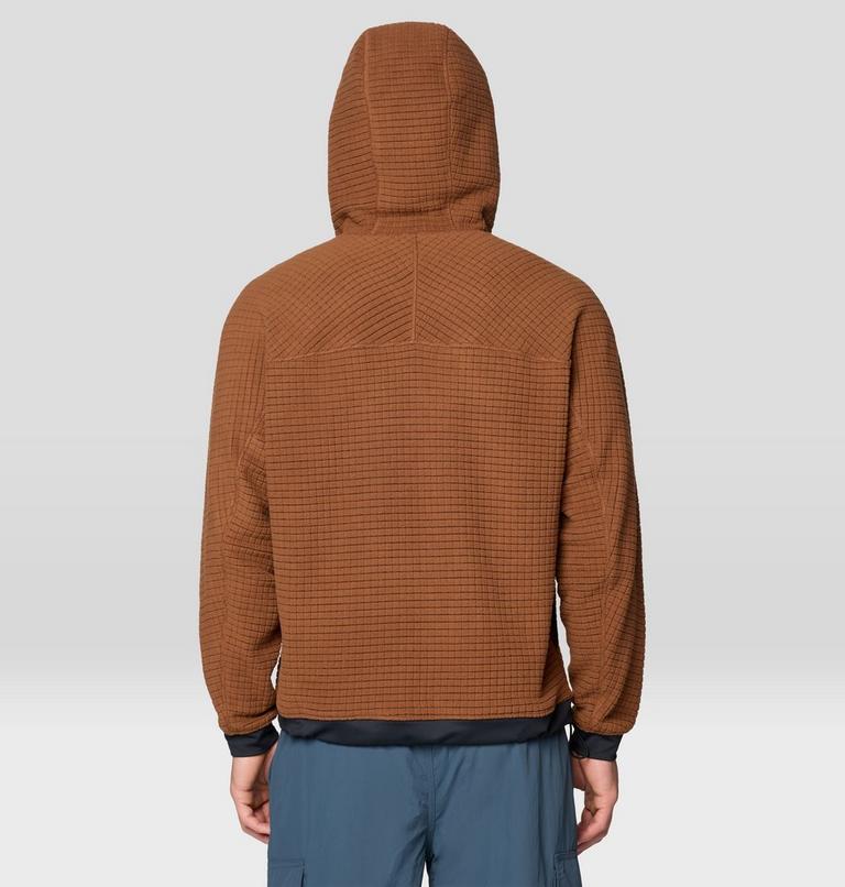 Men's Summit Grid Big Grid Hoody, Color: Cocoa Brown, image 4