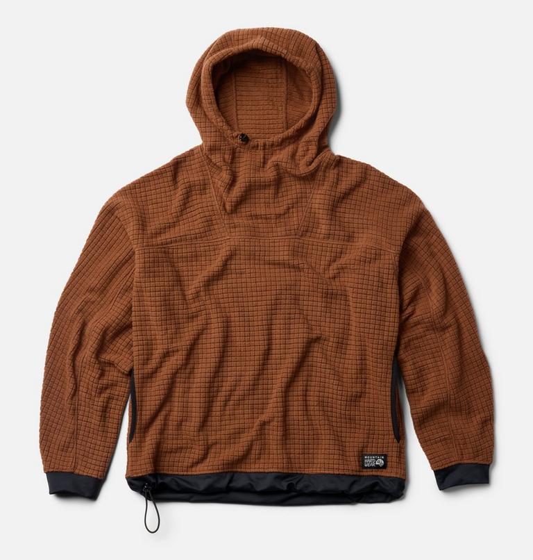 Men's Summit Grid Big Grid Hoody, Color: Cocoa Brown, image 3