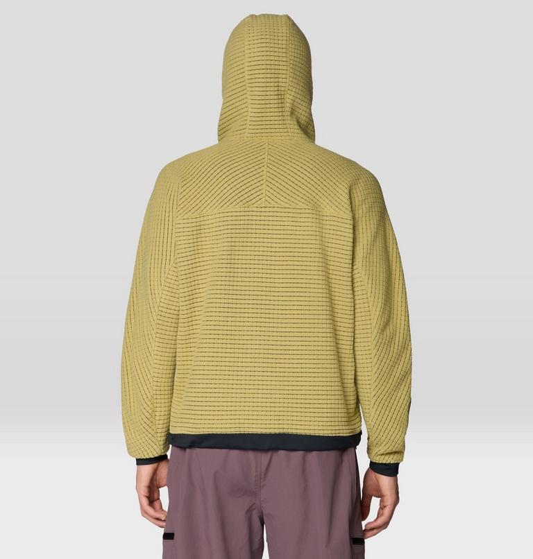 Men's Summit Grid Big Grid Hoody, Color: Forest Moss, image 3
