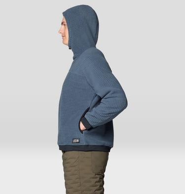 Men's Summit Grid Big Grid Hoody, Color: Moon Blue, image 8