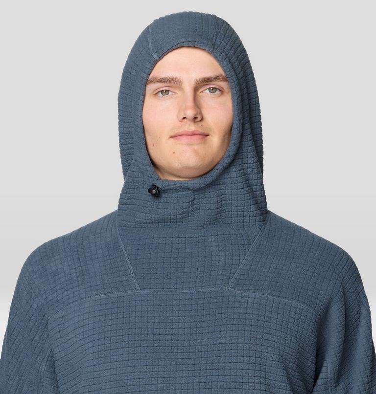Men's Summit Grid Big Grid Hoody, Color: Moon Blue, image 5