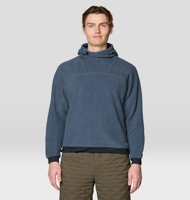 Men's Summit Grid Big Grid Hoody, Color: Moon Blue, image 3