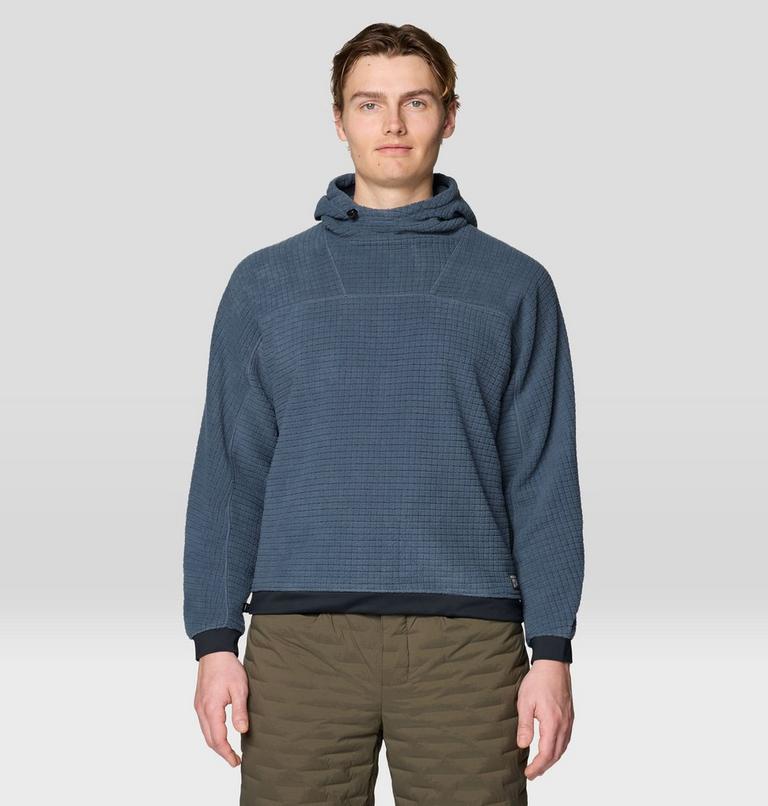 Men's Summit Grid Big Grid Hoody, Color: Moon Blue, image 1