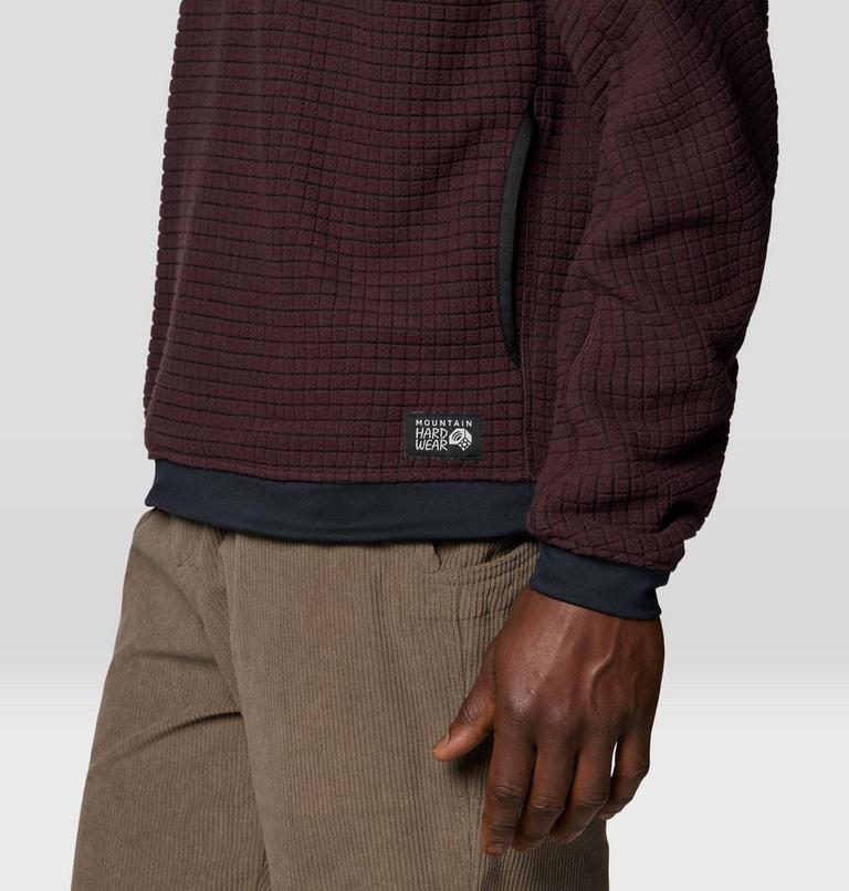 Men's Summit Grid Big Grid Hoody, Color: Deep Mulberry, image 7