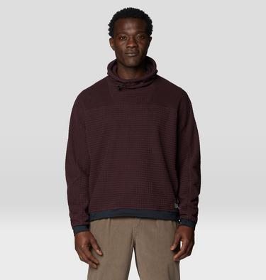 Men's Summit Grid Big Grid Hoody, Color: Deep Mulberry, image 7