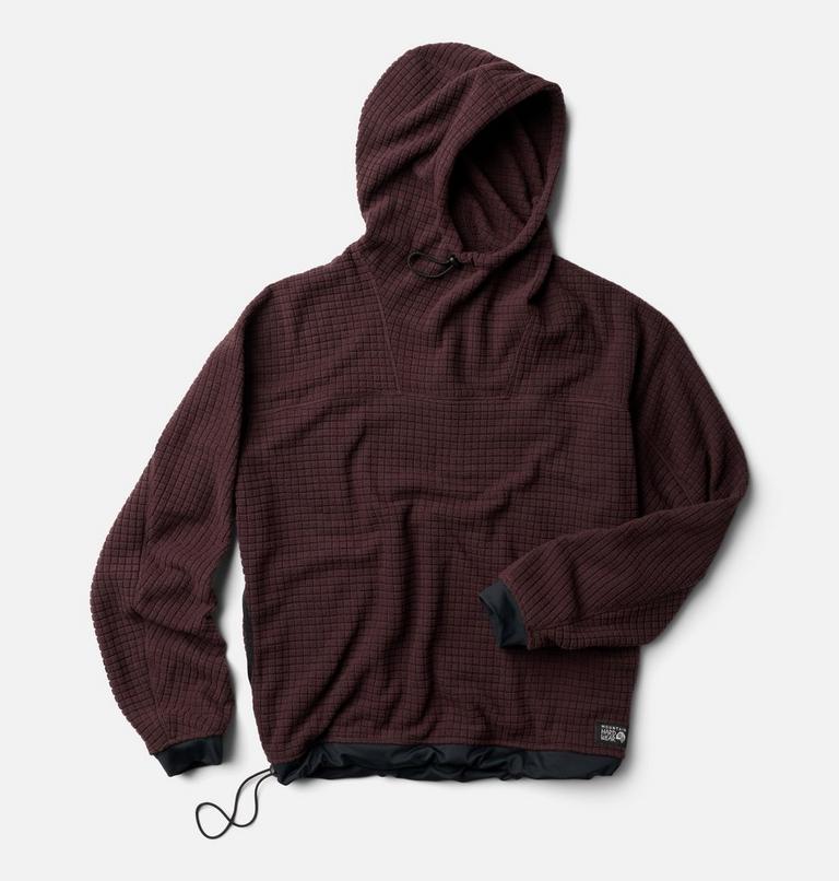 Men's Summit Grid Big Grid Hoody, Color: Deep Mulberry, image 2