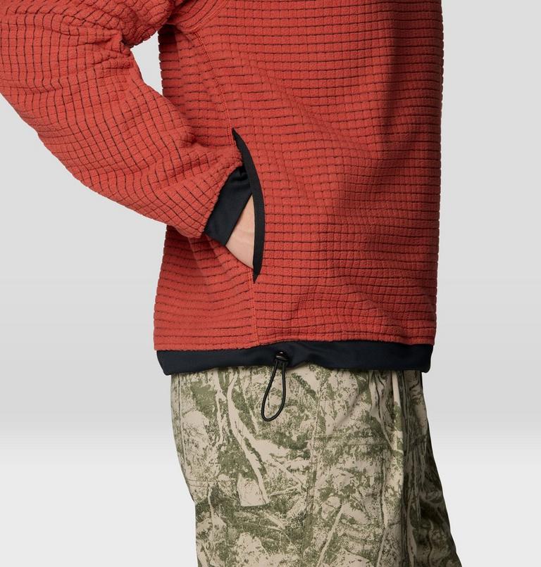 Men's Summit Grid Big Grid Hoody, Color: Mars Red, image 7
