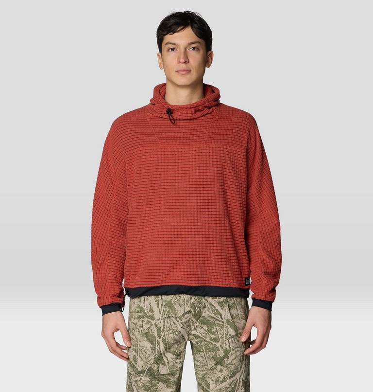 Men's Summit Grid Big Grid Hoody, Color: Mars Red, image 1