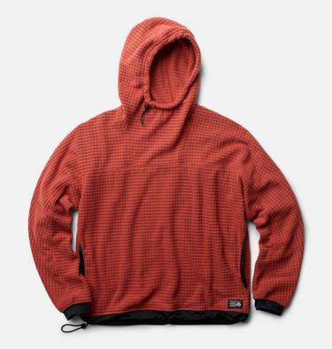 Men's Summit Grid Big Grid Hoody, Color: Mars Red, image 6