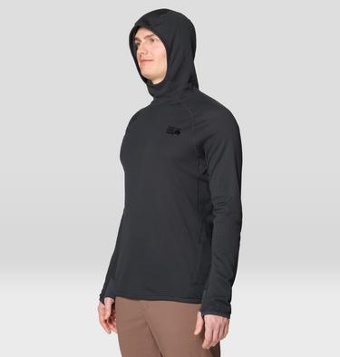Men's AirMesh Long Sleeve Hoody, Color: Dark Storm, image 8