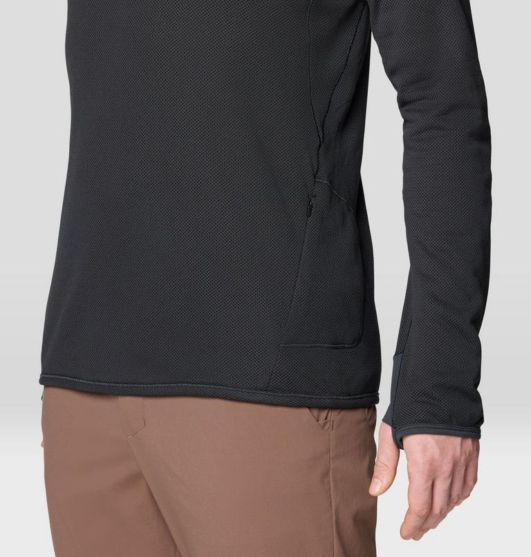 Men's AirMesh Long Sleeve Hoody, Color: Dark Storm, image 6