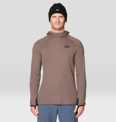 Men's AirMesh Long Sleeve Hoody, Color: Wild Taupe, image 4