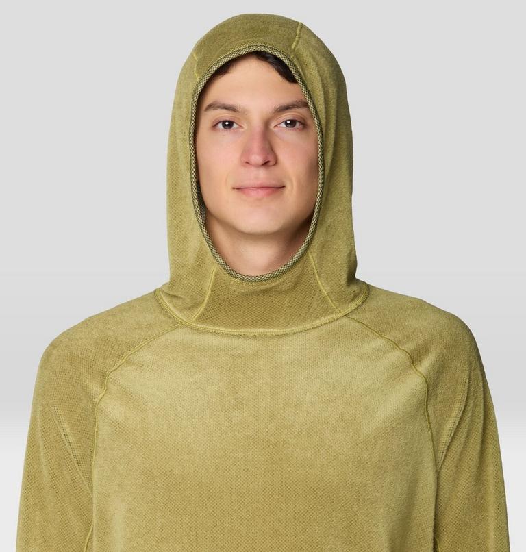 Men's AirMesh Long Sleeve Hoody, Color: Forest Moss, image 8