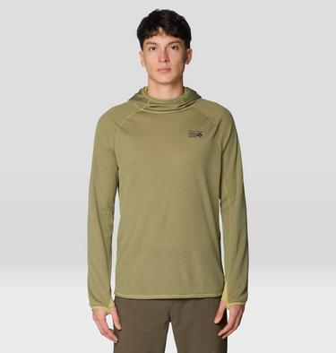 Men's AirMesh Long Sleeve Hoody, Color: Forest Moss, image 5