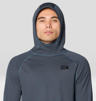 Men's AirMesh Long Sleeve Hoody, Color: Moon Blue, image 12