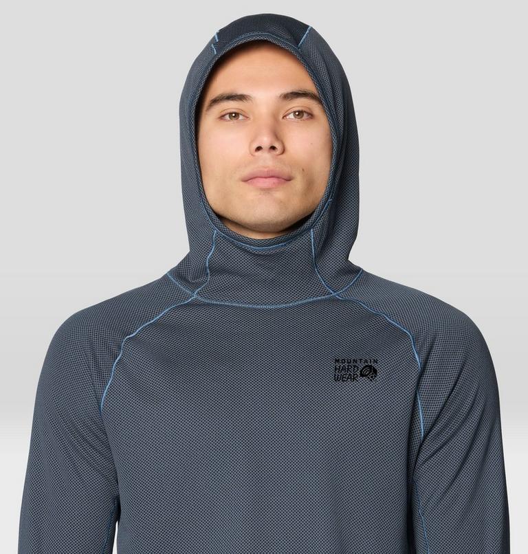 Airmesh Long Sleeve Hoody | 430 | L, Color: Moon Blue, image 4