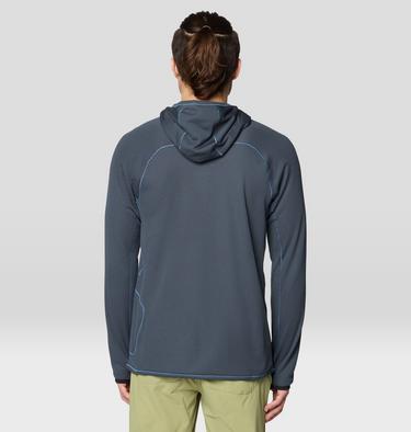 Men's AirMesh Long Sleeve Hoody, Color: Moon Blue, image 6