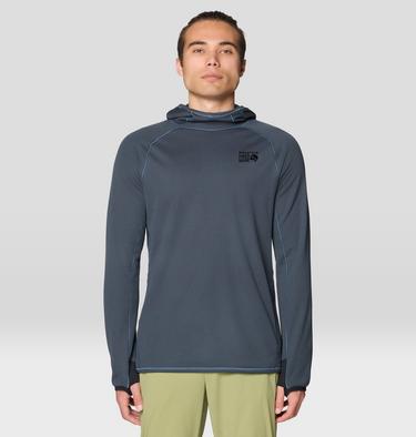 Men's AirMesh Long Sleeve Hoody, Color: Moon Blue, image 5