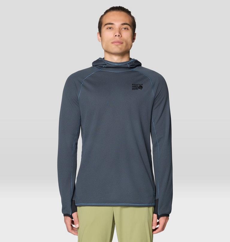 Airmesh Long Sleeve Hoody | 430 | L, Color: Moon Blue, image 1