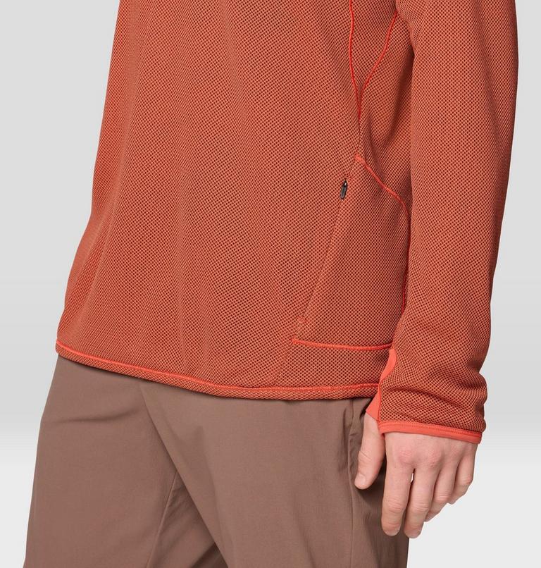 Men's AirMesh Long Sleeve Hoody, Color: Aspect, image 6
