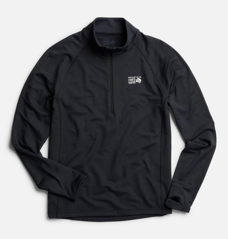 Men's Crater Lake Heavyweight Half Zip, Color: Black, image 2