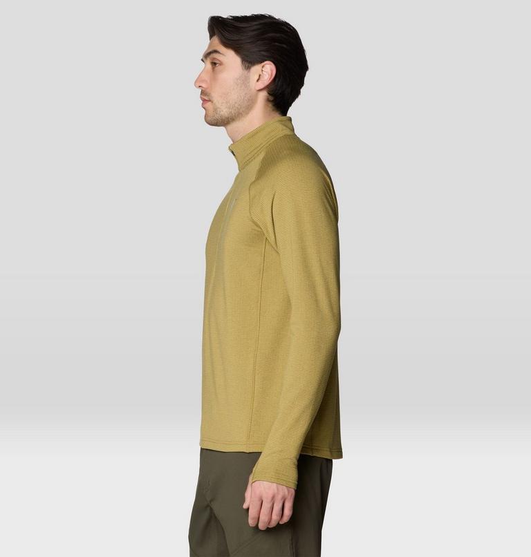 Men's Crater Lake Heavyweight Half Zip, Color: Grassland, image 4