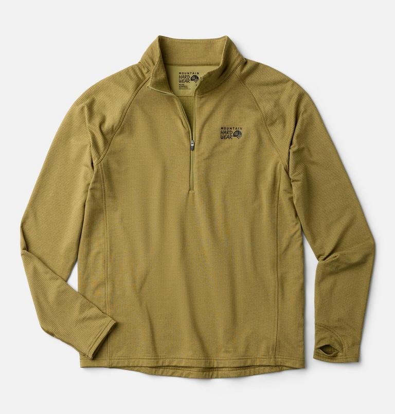 Men's Crater Lake Heavyweight Half Zip, Color: Grassland, image 2