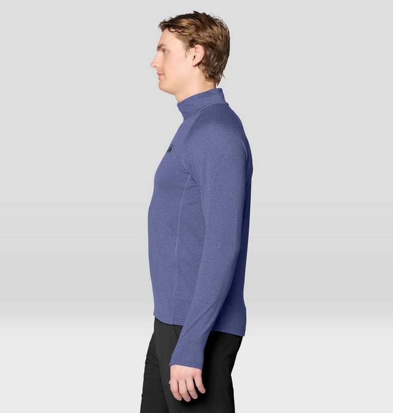 Men's Crater Lake Heavyweight Half Zip, Color: Lapis Dusk, Avid, image 4