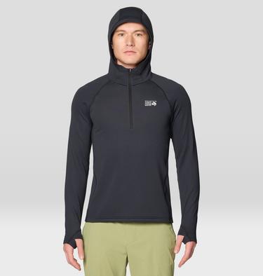 Men's Crater Lake Heavyweight Half Zip Hoody, Color: Black, image 3