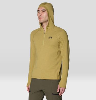 Men's Crater Lake Heavyweight Half Zip Hoody, Color: Grassland, image 8