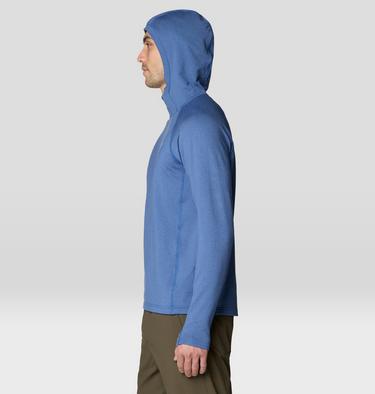 Men's Crater Lake Heavyweight Half Zip Hoody, Color: Berry Blue, Apex Blue, image 11