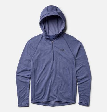 Men's Crater Lake Heavyweight Half Zip Hoody, Color: Lapis Dusk, Avid, image 2