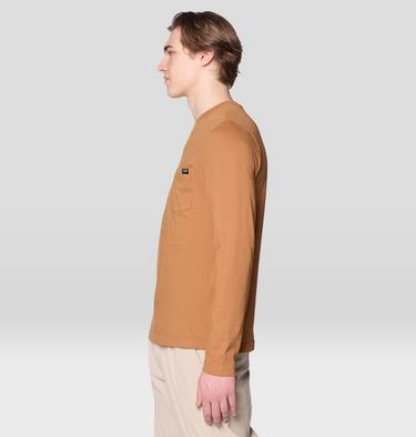 Men's On Edge Long Sleeve, Color: Copper Clay, image 3