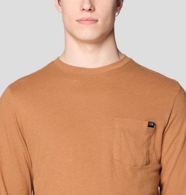 Men's On Edge Long Sleeve, Color: Copper Clay, image 4