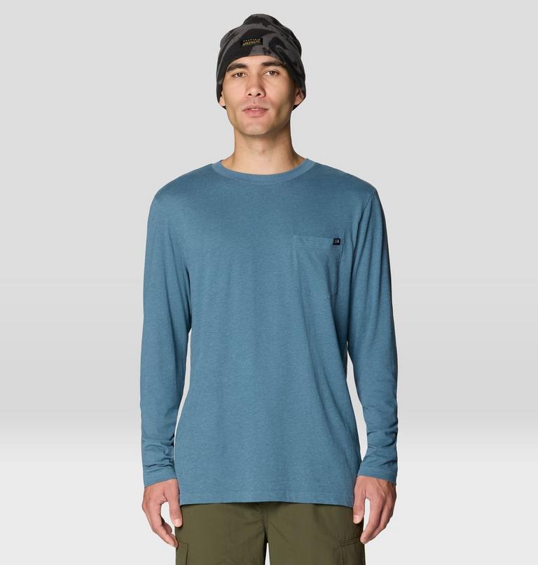 Men's On Edge Long Sleeve, Color: Adriatic Blue, image 4