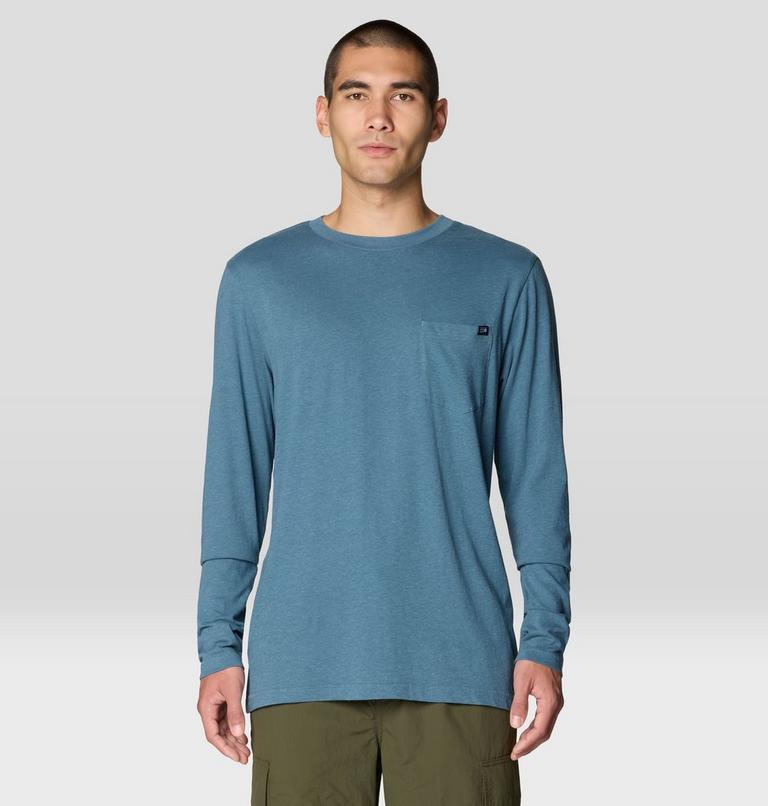 Men's On Edge Long Sleeve, Color: Adriatic Blue, image 1