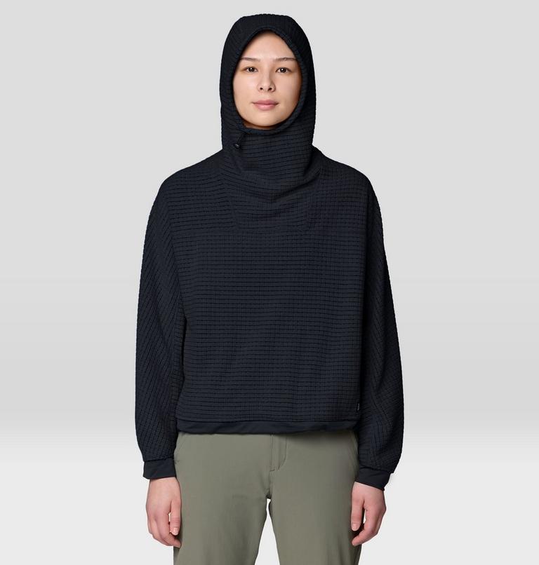 Women's Summit Grid Big Grid Hoody, Color: Black, image 4
